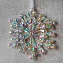 Елочная игрушка "Перламутровая снежинка", 11,7 см (00BR-6027-057)