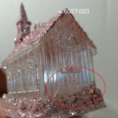 Елочная игрушка "Розовый замок", 10 см (00BR-6027-003)