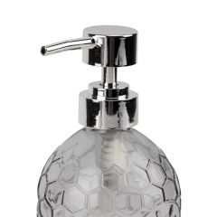 Диспенсер для мыла "Соты", серый, 7,5*18,5 см СПАСЕННАЯ ПОЗИЦИЯ (9277-015)