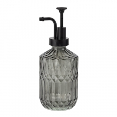 Диспенсер для мыла "Хрусталь", серый, 7,5*20 см СПАСЕННАЯ ПОЗИЦИЯ (9277-036)