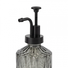 Диспенсер для мыла "Хрусталь", серый, 7,5*20 см СПАСЕННАЯ ПОЗИЦИЯ (9277-036)