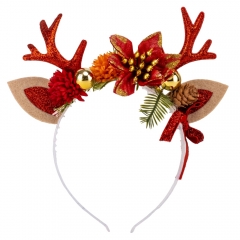 Новогодний ободок "Изысканные рожки", 21 см (9139-022)