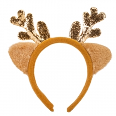 Новогодний ободок "Блестящие рожки", 19 см. * Рандомный выбор дизайна (9147-004)