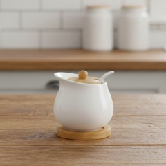 Емкость для хранения с бамбуковой крышкой "Сладкая жизнь", 9 см (4004-005)