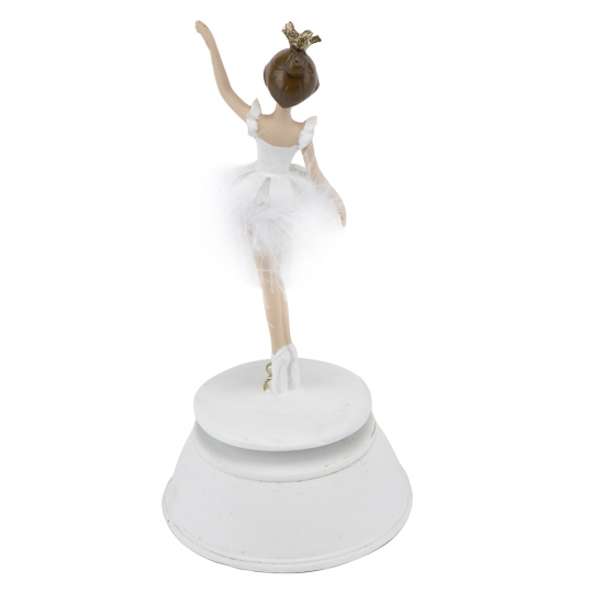 Статуетка "Танцююча балерина", біла, 24 см. (2007-109)