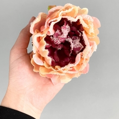 Набор декоративных цветов "Рождественский пион" бордовый (6018-034)