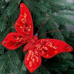 Новогодняя игрушка "Волшебство бабочки" (6018-018)