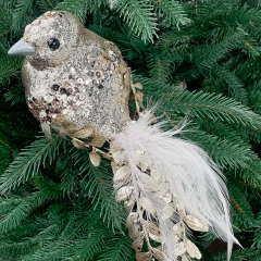 Новогодняя игрушка "Золотая ворона" (6018-019)