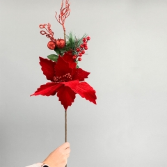 Декоративная ветка "Рождественская звезда" (6018-026)