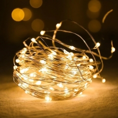 Гирлянда "Роса" 30 LED, желтая, 3 м, на батарейках (9133-003)