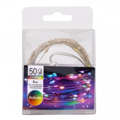 Гирлянда "Роса" 50 LED, разноцветная, 5 м, от USB (9133-007)