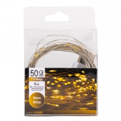 Гирлянда "Роса" 50 LED, желтая, 5 м, от USB (9133-009)