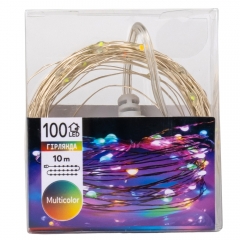 Гирлянда "Роса" 100 LED, разноцветная, 10 м, от USB (9133-010)