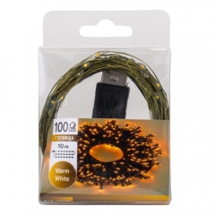 Гирлянда "Роса" 100 LED, желтая, 10 м, от USB (9133-013)