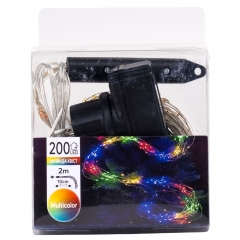 Гирлянда-хвост 200 LED, разноцветная, 2 м, от электросети (9133-016)