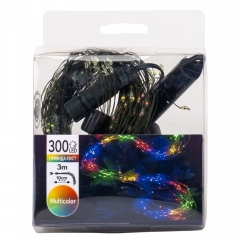 Гирлянда-хвост 300 LED, разноцветная, 3 м, от электросети (9133-019)