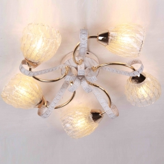 Люстра стельова з металевою стрічкою та 5 плафонами (ML012/5)