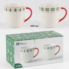 Кружка "Новогодний узор", 630 мл (6035-004)