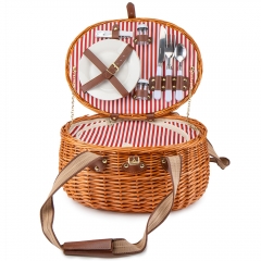 Кошик для пікніка "Романтика" на 2 особи, коричневий (0503-018)