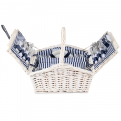 Кошик для пікніка "Затишок" на 4 особи, білий (0503-020)