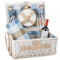 Кошик для пікніка "Пригода" на 4 особи, білий (0503-022)