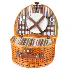Кошик для пікніка "Етно" на 2 особи, коричневий (0503-023)