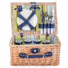 Кошик для пікніка "Вікенд" на 4 особи, бежевий (0503-026)