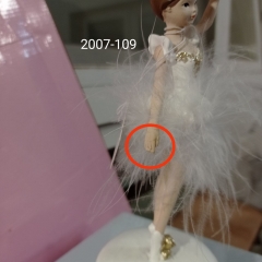 Статуэтка "Танцующая  балерина", белая, 24 см. (00BR-2007-109)