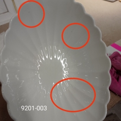 УЦІНКА Піала "Елегантна білизна", 33*20 см (Чорні краплинки) (00BR-9201-003)