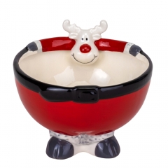 Пиала "Рождественский олень", 17*13,5 см. (6021-014)