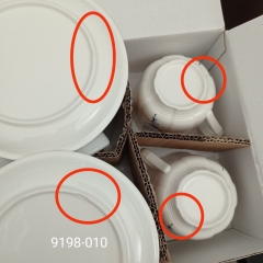 УЦІНКА Чашка з блюдцем "Лазурний розпис", 250 мл (Сколи на зовнішній стороні чашки та блюдця,тріщини) (00BR-9198-010)