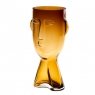 Скляна ваза "Нарис", коричнева 23,5 см. (8605-008)