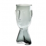 Скляна ваза "Нарис", сіра 31 см. (8605-009)
