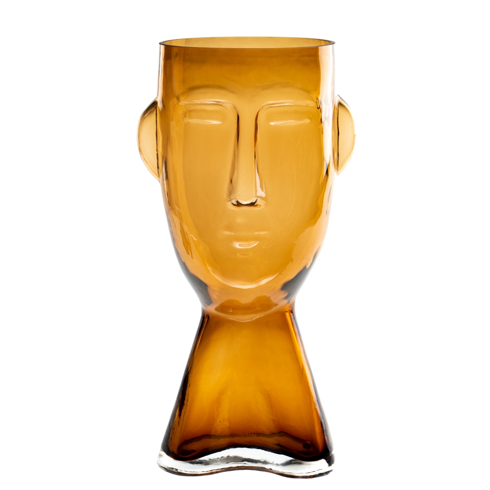 Cтеклянная ваза "Очерк", коричневая 31 см. (8605-010), Стекло, Elisey