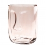 Скляна ваза "Силует", рожева 17 см. (8605-013)