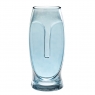 Скляна ваза "Портрет", блакитна 31 см. (8605-018)