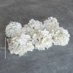Головка гортензии мелкоцветная, белая, 14 см (9222-008)
