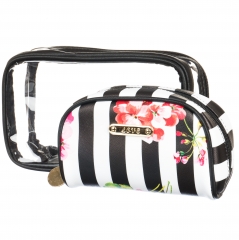 Косметичка набор 2 шт. "Герань" (21*12*6) (008LL)