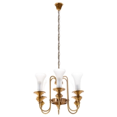 Люстра классическая под бронзу на 6 лампочек (AT008/6) (AT008/6)