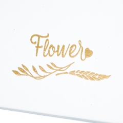 Коробка для цветов "Корзинка сердце" белая (0590J)