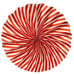 Набор з 6 бумажных вееров ,  красный (8705-003)