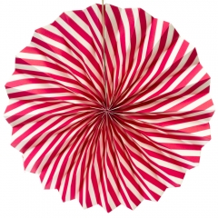 Набор з 6 бумажных вееров , малиновый (8705-005)
