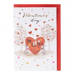 Открытка с конвертом ко Дню Влюбленных "Me&You" (3000-023)
