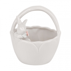 Корзинка "Весеннее настроение", белая, 11,5 см (5009-021)