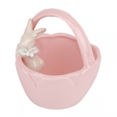 Корзинка "Весеннее настроение", розовая, 11,5 см (5009-023)