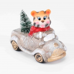 Керамическая фигурка "Тигренок на машине" (89032-002)