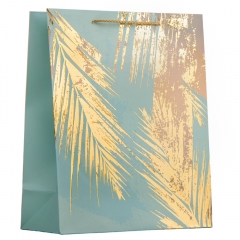 Подарунковий пакет "Золоте листя", 31*42 см (9068-012)