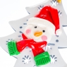 Новорічна підвіска "Сніговик на білій ялинці" (0517J)