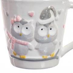 Чашка "Зимняя пара сов", 350 мл. (6001-004)