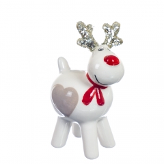 Фигурка "Олень Санты" - белого цвета (6001-014)